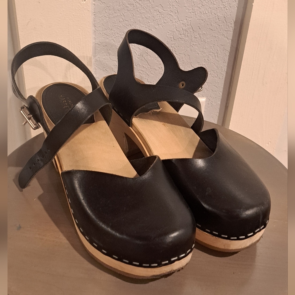 Vintage Swedish Hasbeens Sandals - Black - size 39 - OBO